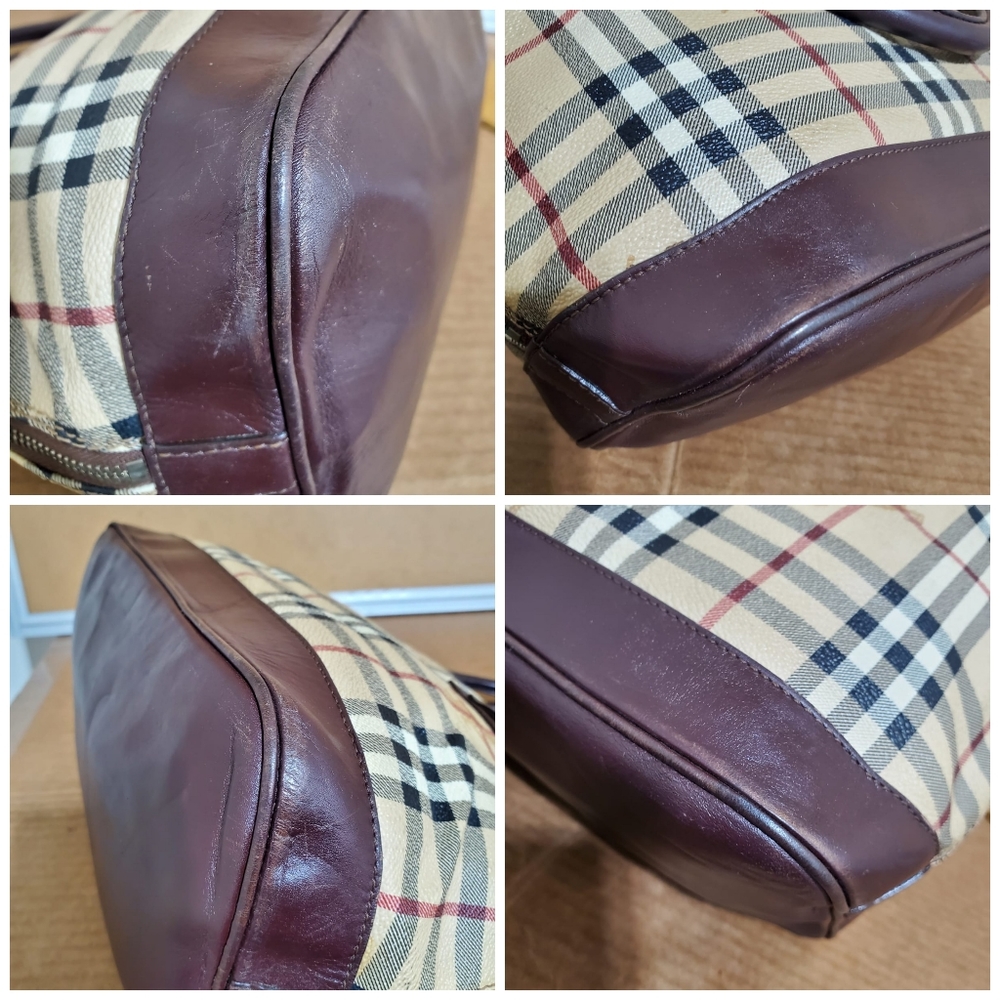  BURBERRY Nova Check Alma Top Handle Bag - Picture 10 of 11